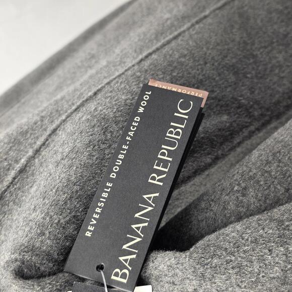 NWT Banana Republic Reversible Double Faced Wool Blend Coat - Picture 6 of 15